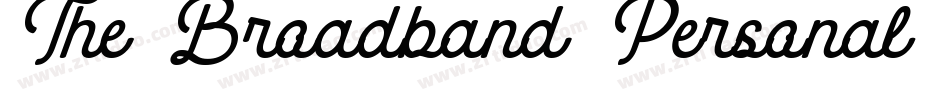 The Broadband Personal Use字体转换